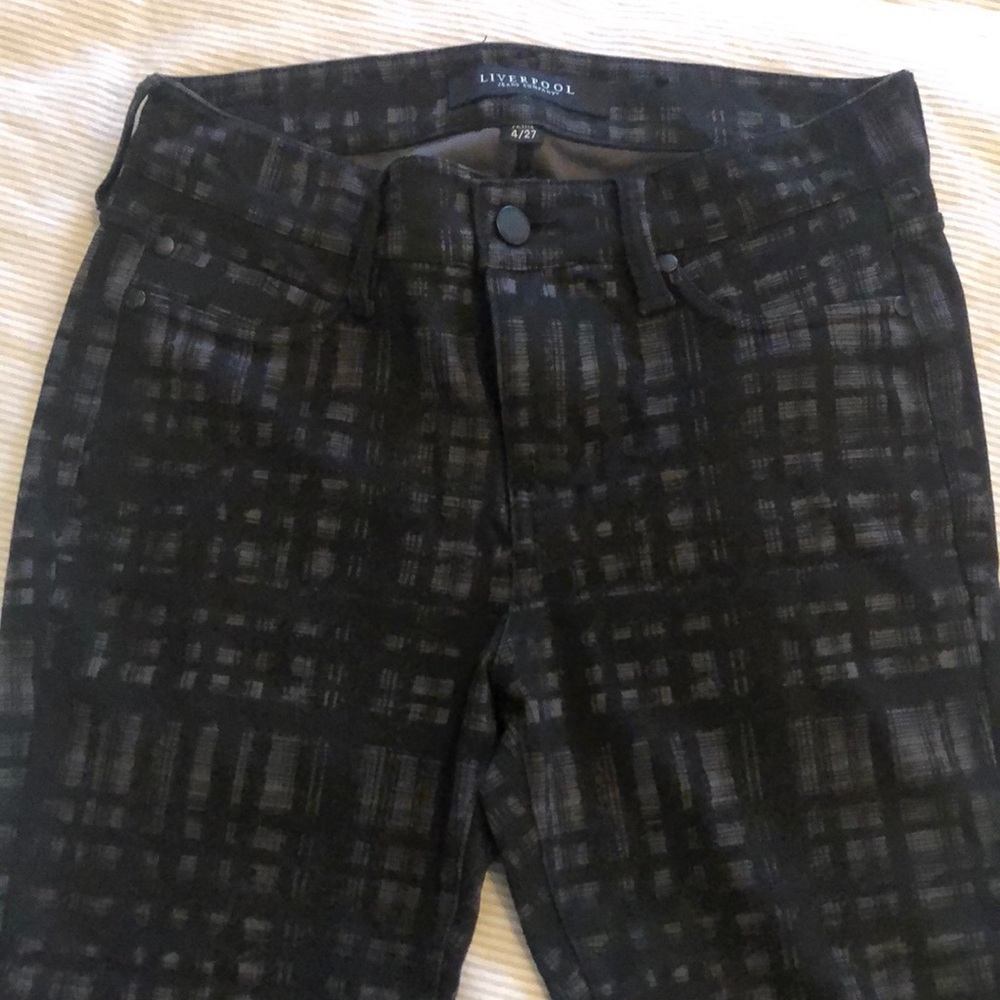 Black and white checkered legging Jean